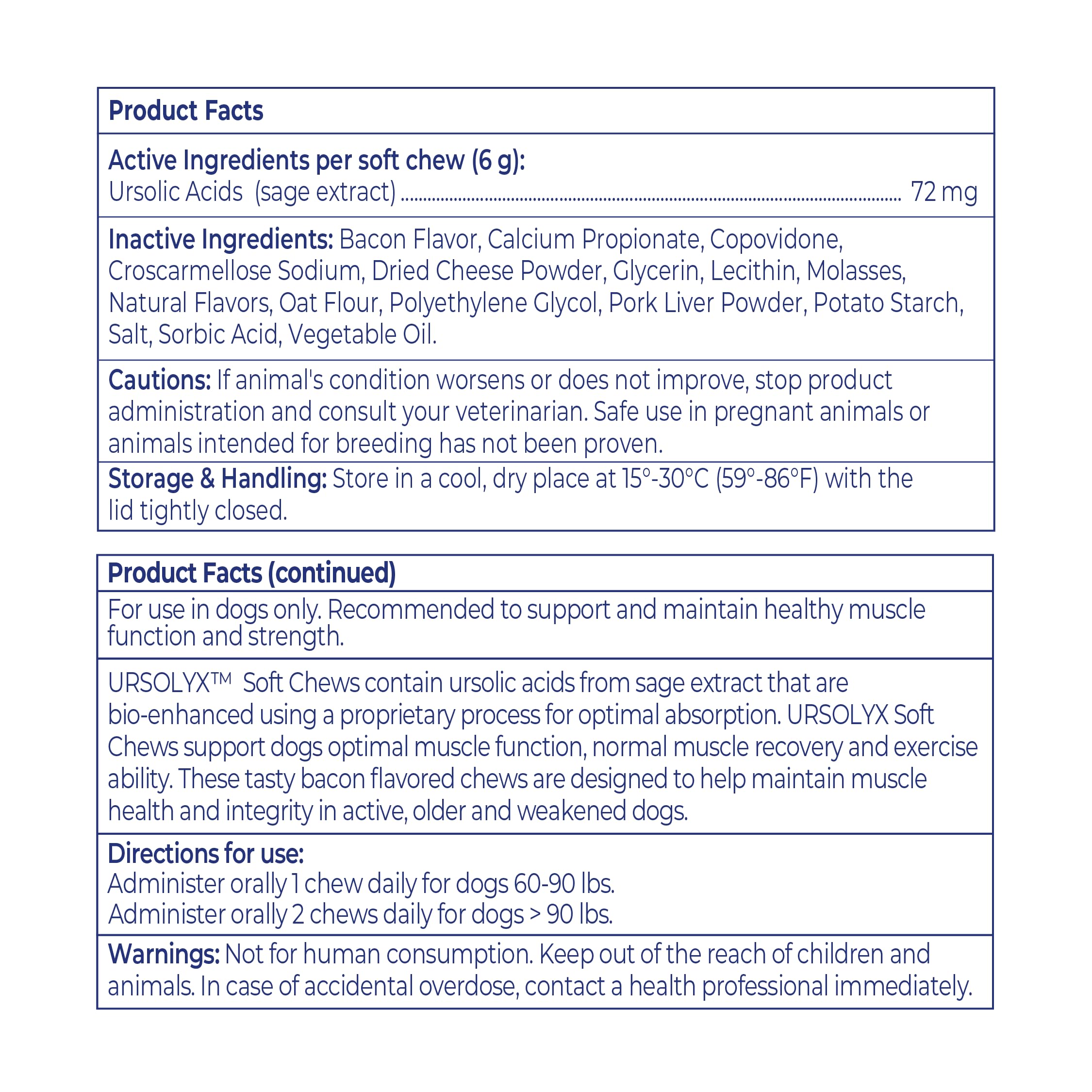 Virbac URSOLYX plaisir simple, sans stress pour l’administration quotidienne.