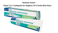 Virbac Vicbac dentifrice vanille menthe, application simple sur la brosse à dents.