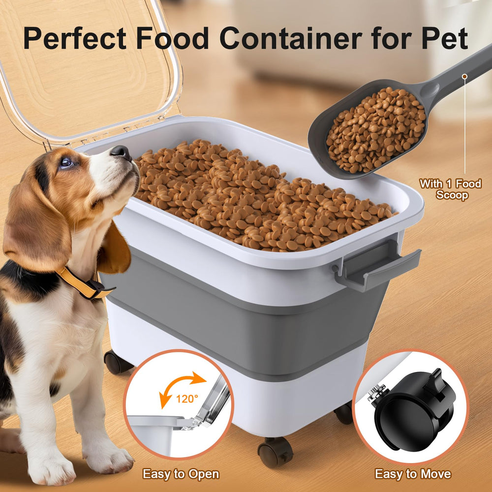 Conteneur nourriture animaux Viretec avec joints doubles et fermeture fiable