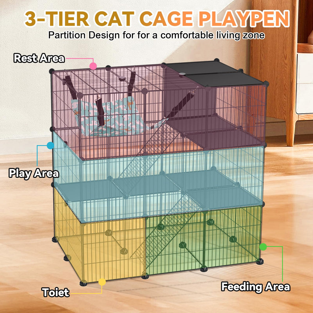 VISCOO cage chat hamac inclus: coin sieste confort et détente.