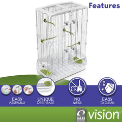Vision M02 coupelles extérieures non invasives facilitant le remplissage sans stress.