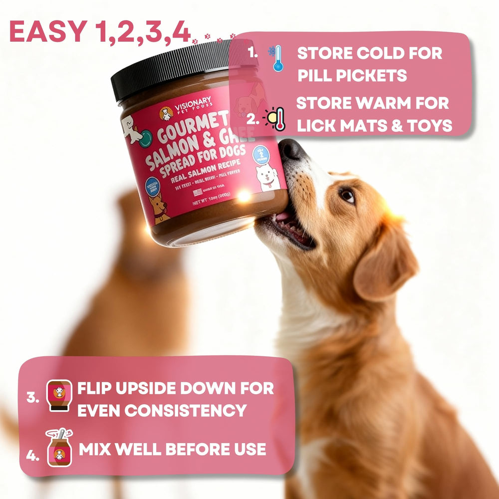 Visionary Pet Foods Pâte Saumon pot de 340 g: pratique à conserver et doser.