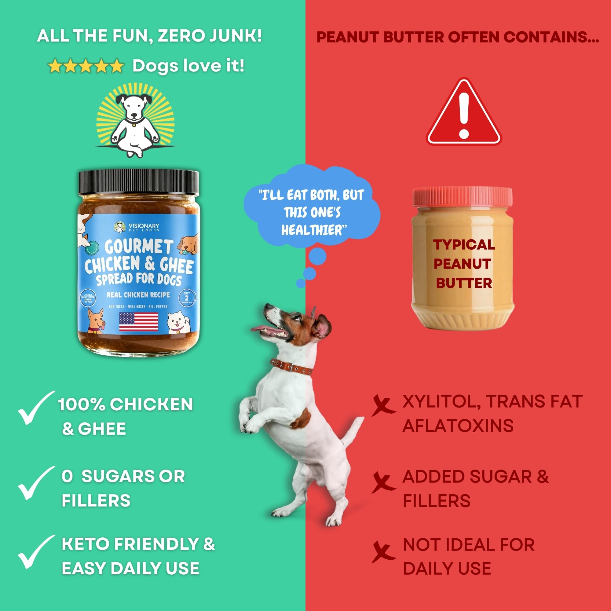 Visionary Pet Foods Topper repas: accompagne les repas et stimule l'appétit.