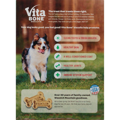 Vita Bone Original Biscuits montre une texture croustillante pour une haleine plus fraîche.