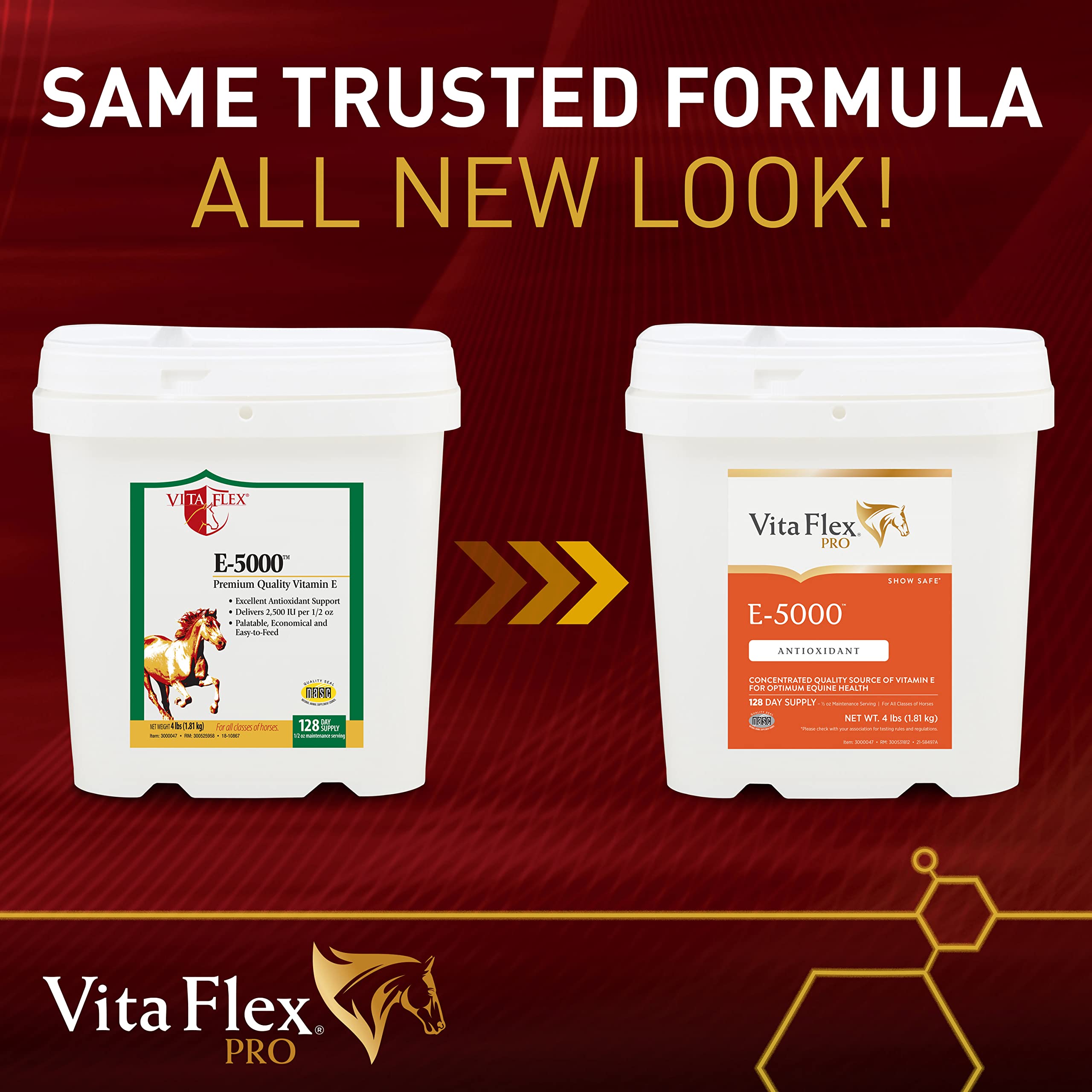 Vita Flex Pro E-5000 : dosage 2 500 UI dans chaque portion