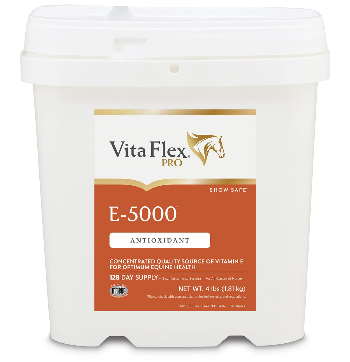 Vita Flex Pro E-5000 : poudre vitamine E, antioxydant pour chevaux