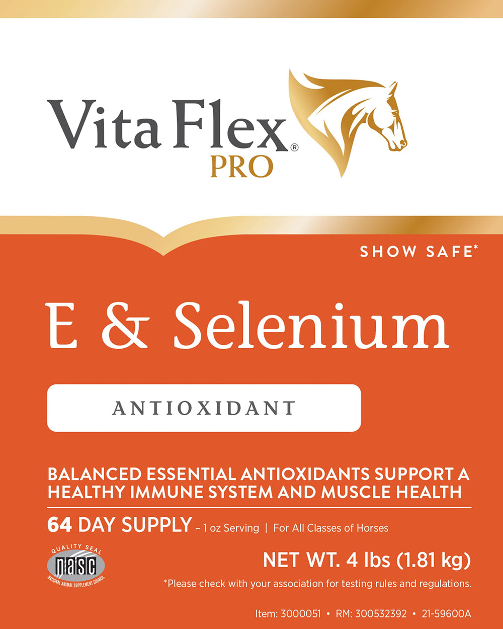 Vita Flex Pro E & Selenium: antioxydants ciblés pour soutenir l’endurance et la récupération.