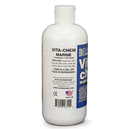 Étiquette claire sur Vitachem Marin Boyd Enterprises pour identification rapide.