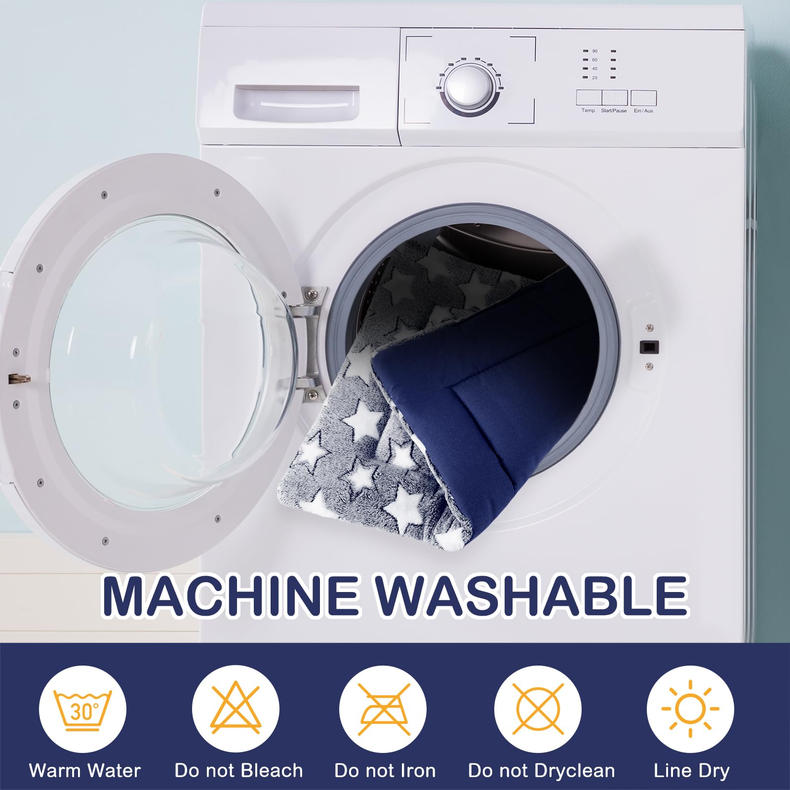 Lavable en machine et durable pour un entretien facile.