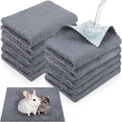 VitalCozy tapis de cage pour cochon d’Inde, 12x12 gris, absorbant et imperméable.