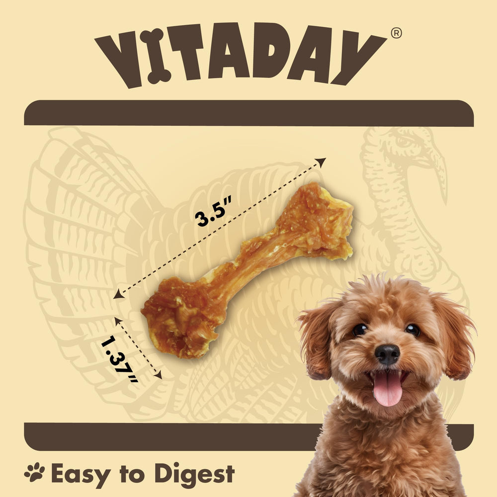 VITADAY Tendons de Dinde – ingrédient unique et sûr pour chiens sensibles.