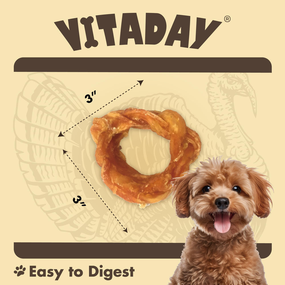 Vitaday Tendons de Dinde – texture mastication idéale pour satisfaire le réflexe de mordilage