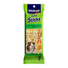 Crunch Sticks Vitakraft pour cobaye: deux bâtonnets pour le plaisir et l’enrichissement.