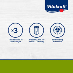 Vitakraft Bâtons Croquants grains entiers miel, texture croquante pour lapins.