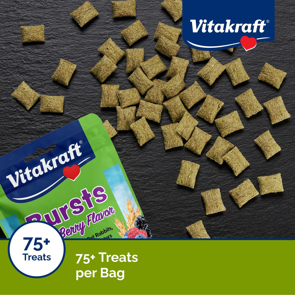 Vitakraft Bursts : texture double pour enrichissement sensoriel.