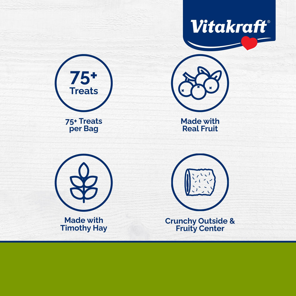 Vitakraft Bursts : garniture fruits sauvages pour enrichissement et goût naturel.