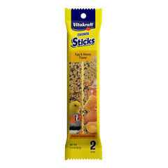 Vitakraft Crunch Sticks – centre bois naturel, durabilité pour rongement prolongé.