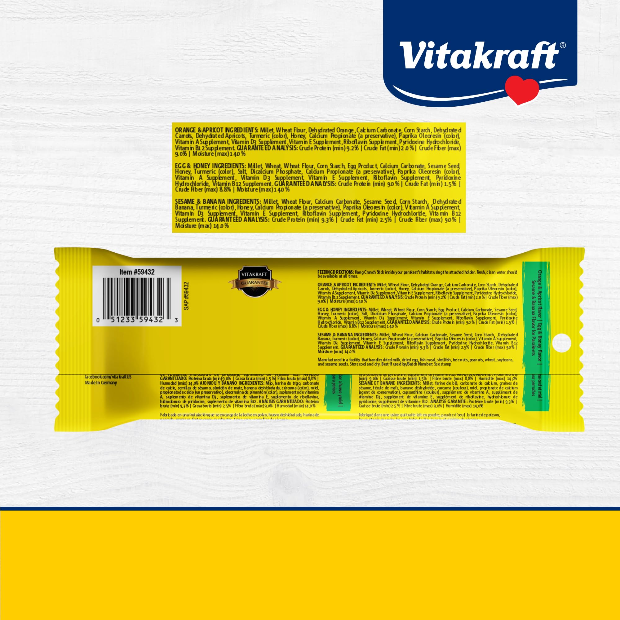 Vitakraft Crunch Sticks forage actif – soutien l'activité quotidienne.