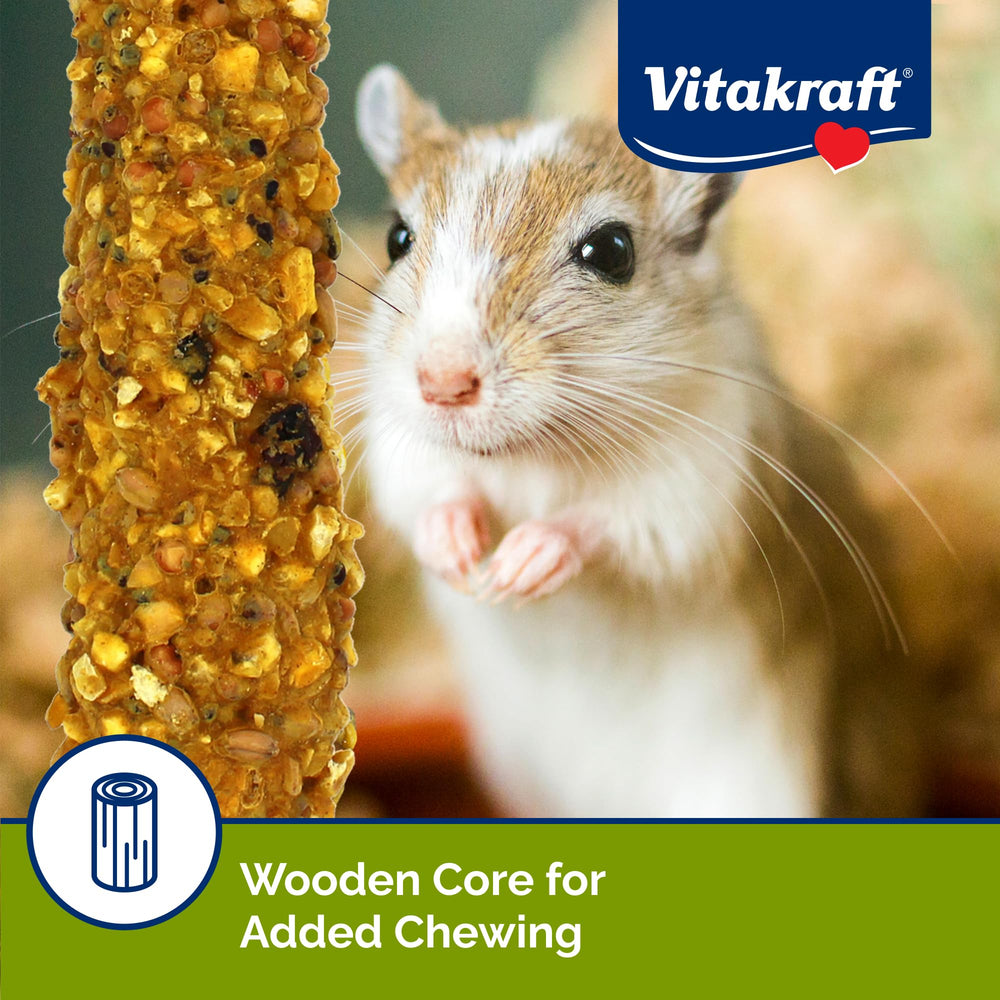 Vitakraft Crunch Sticks avec attache-cage pratique pour fixer facilement.