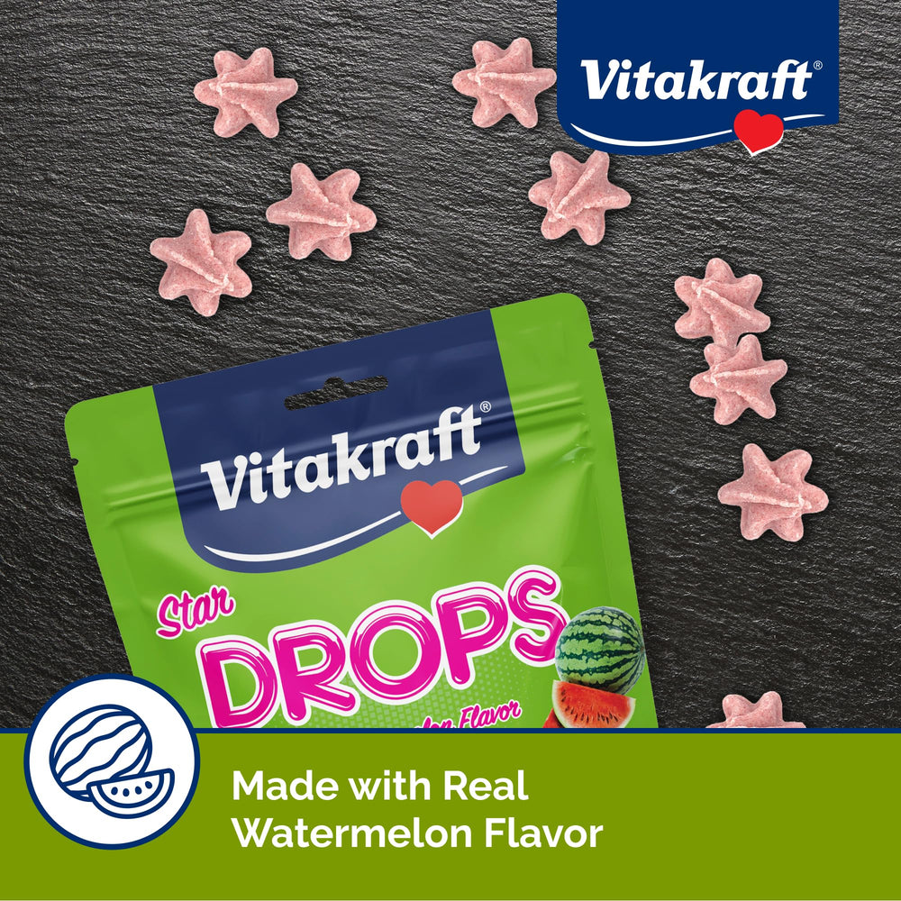 Vitakraft Drops emballage reutilisable 125 g, garde la fraîcheur et facilite le rangement