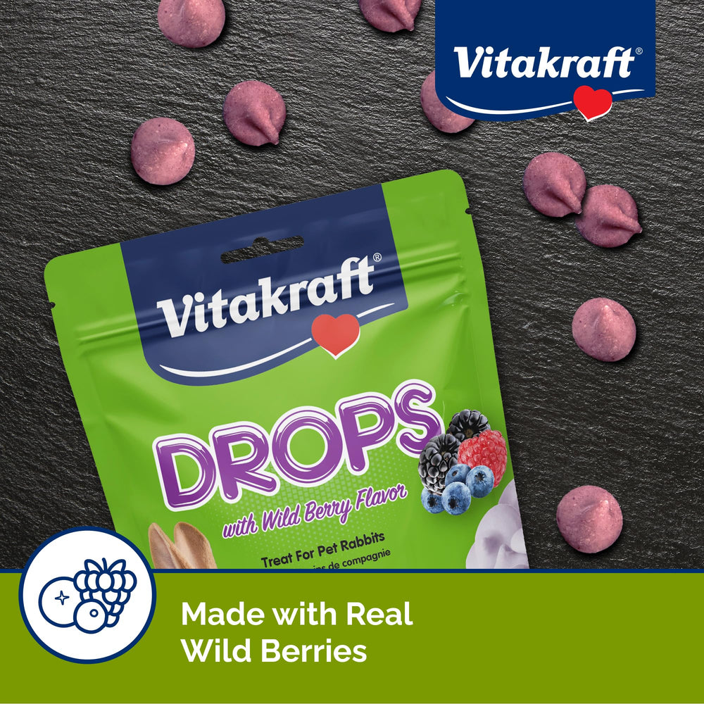 Vitakraft Drops Lapin – petit format, récompense idéale en entraînement.