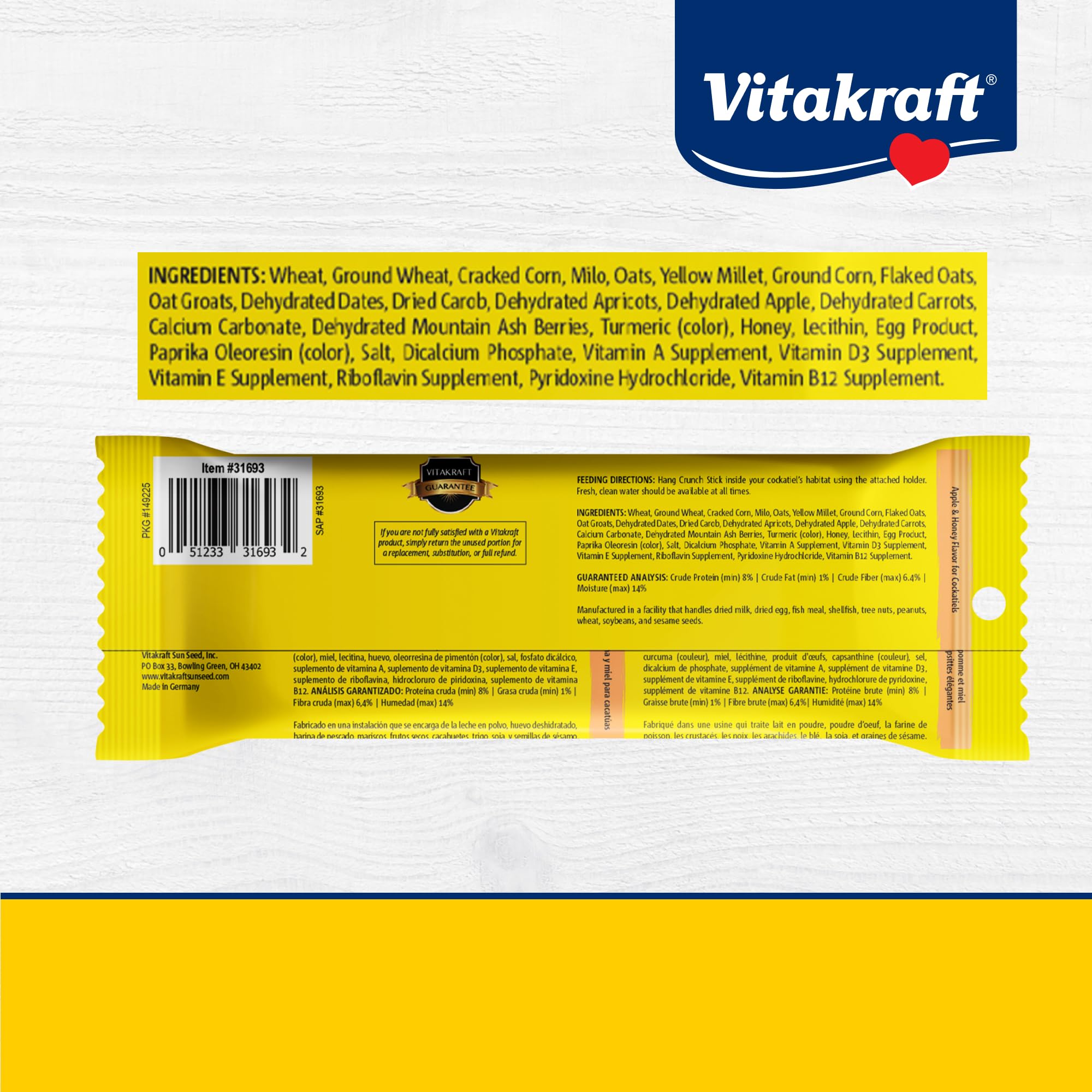 Vitakraft Emballage et accessoire, fixation simple sur cage.
