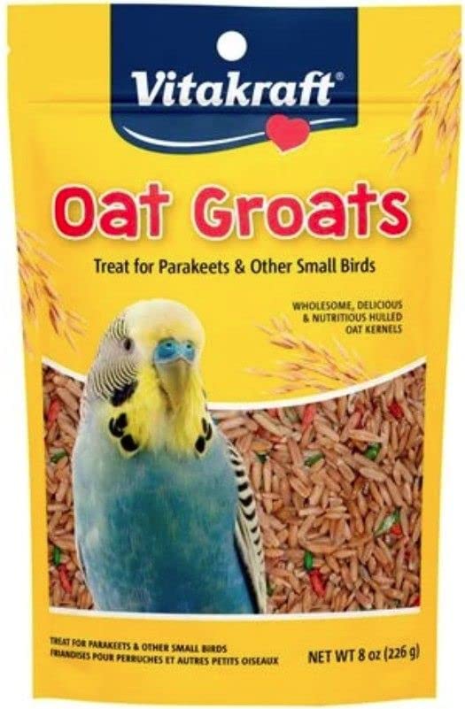 Friandises Vitakraft à l’avoine entière, source de protéines pour oiseaux.