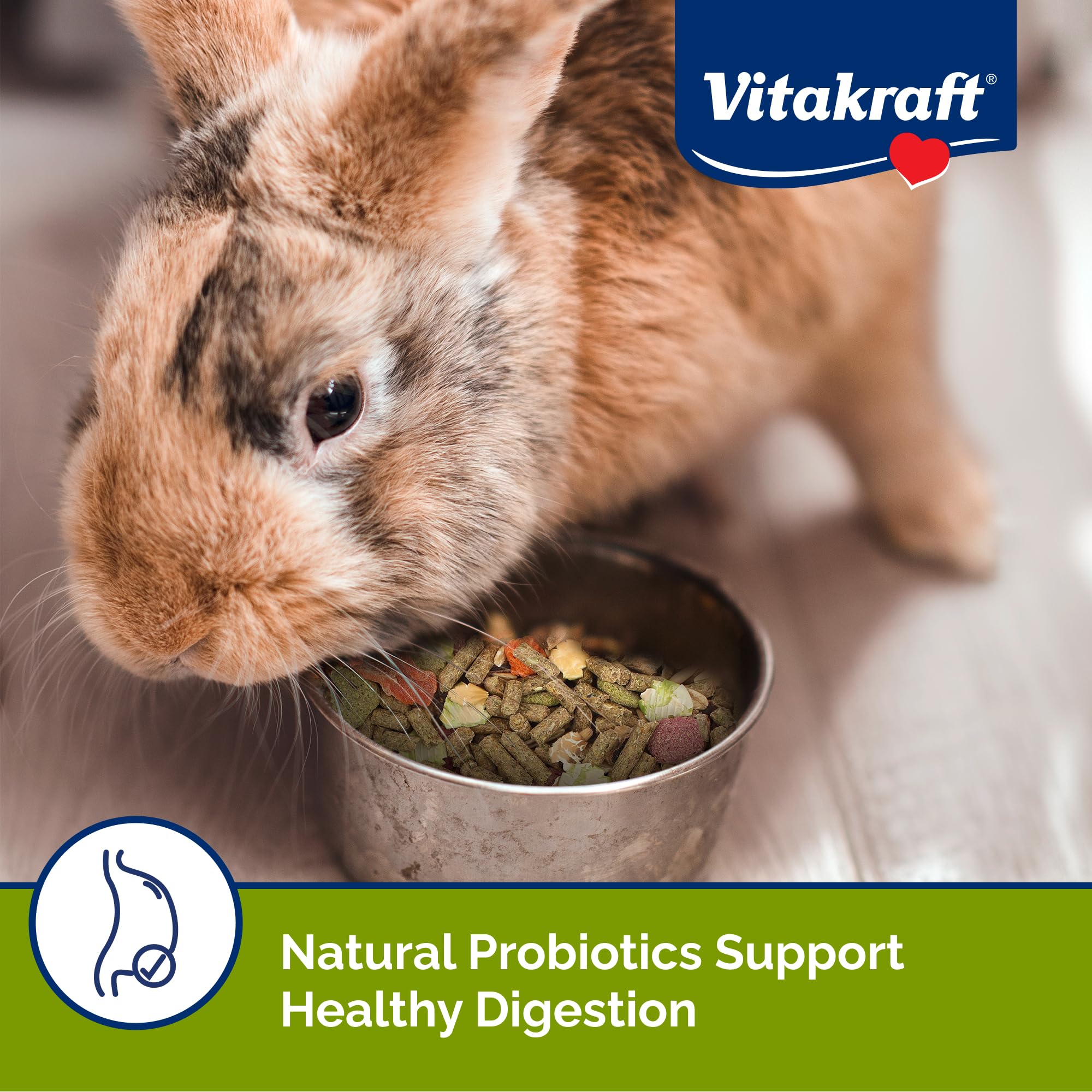 Vitakraft Menu – fibres d'alfalfa : digestion équilibrée et confort.