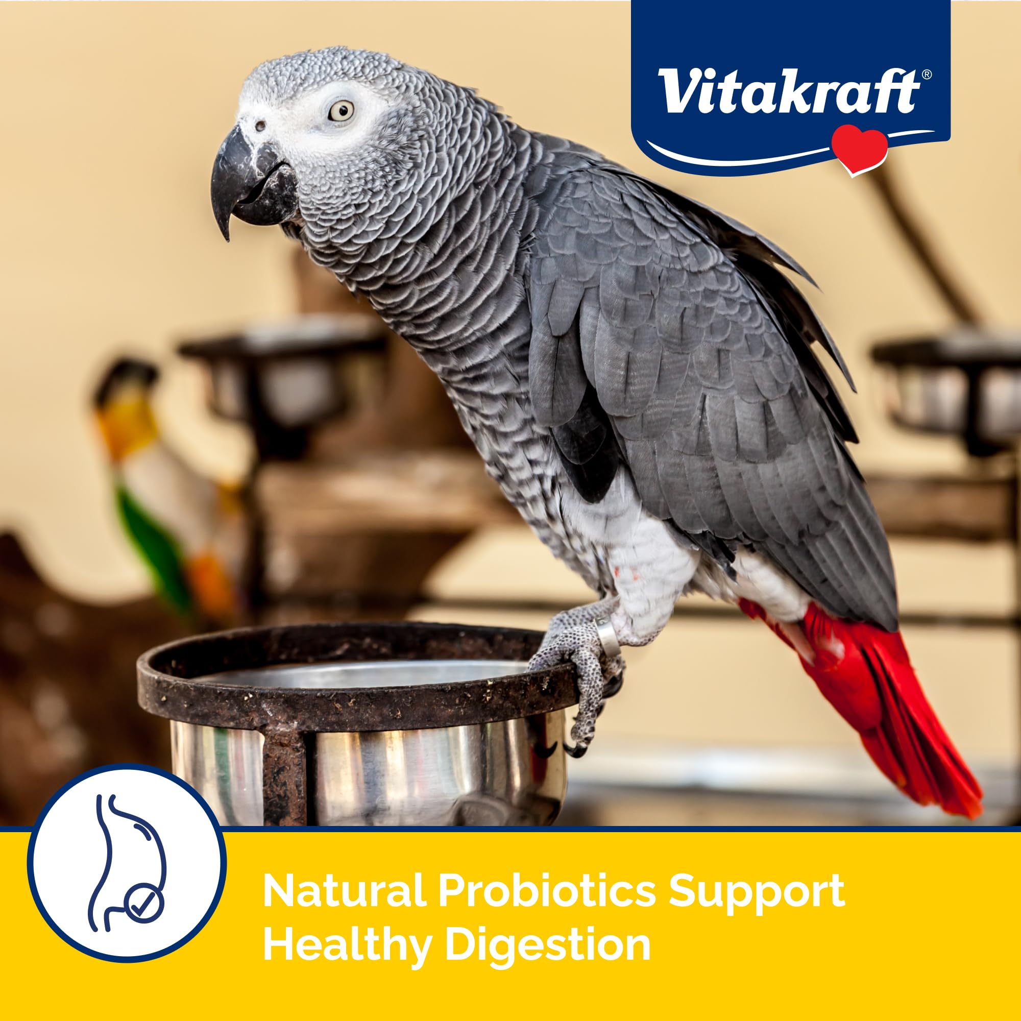 Vitakraft Menu Perroquet: enrichissement via le forage et la stimulation mentale.