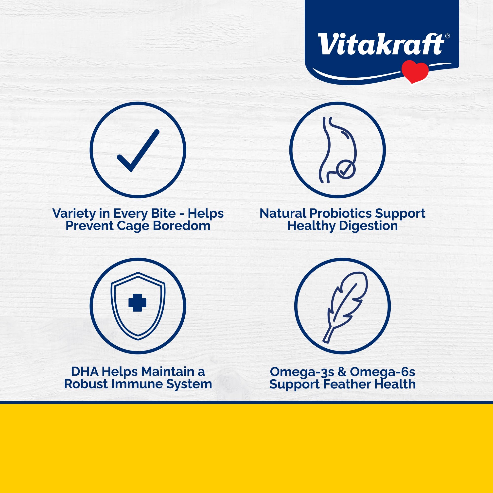 Vitakraft Menu Perruche, carottes et papaye: douceur tropicale et texture agréable.
