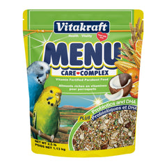 Vitakraft Menu Perruche, graines variées: croquant nourrissant pour une alimentation équilibrée.