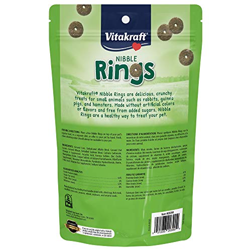 Vitakraft Nibble Rings : prise en main facile pour récompenser les bons comportements.