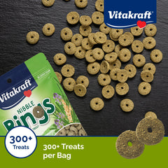 Vitakraft Nibble Rings : vitamines ajoutées pour soutenir le bien‑être général.