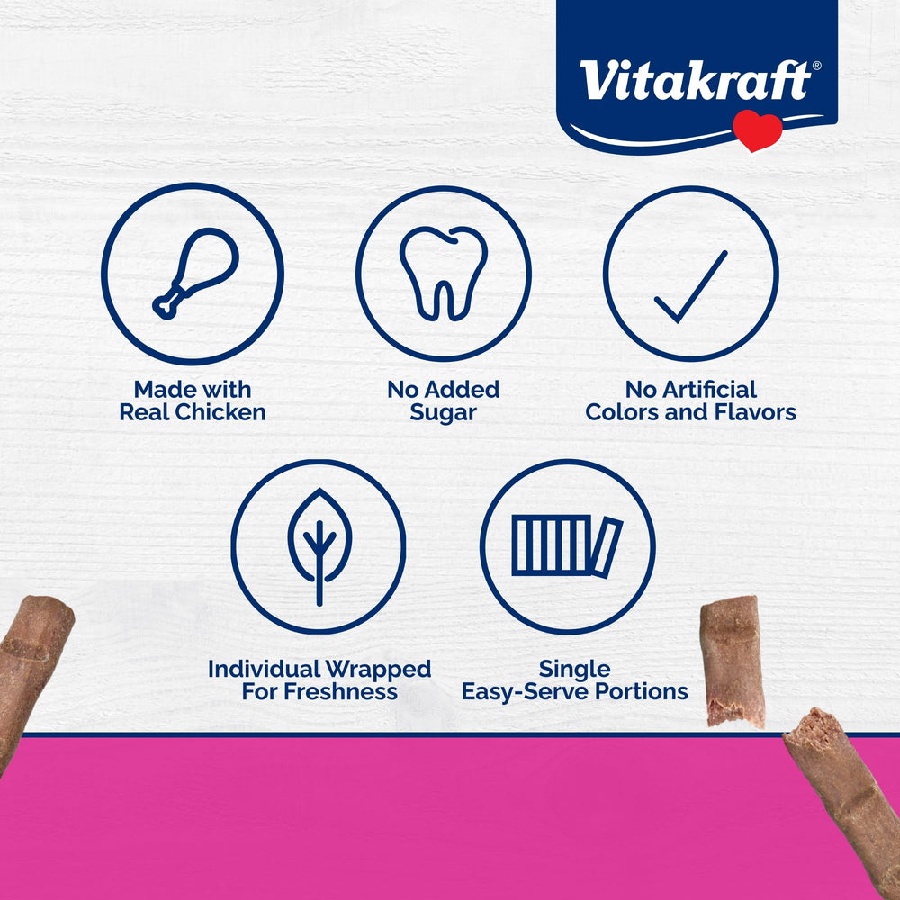 Vitakraft PurrSticks poulet – batonnet tendre dans la main, récompense facile