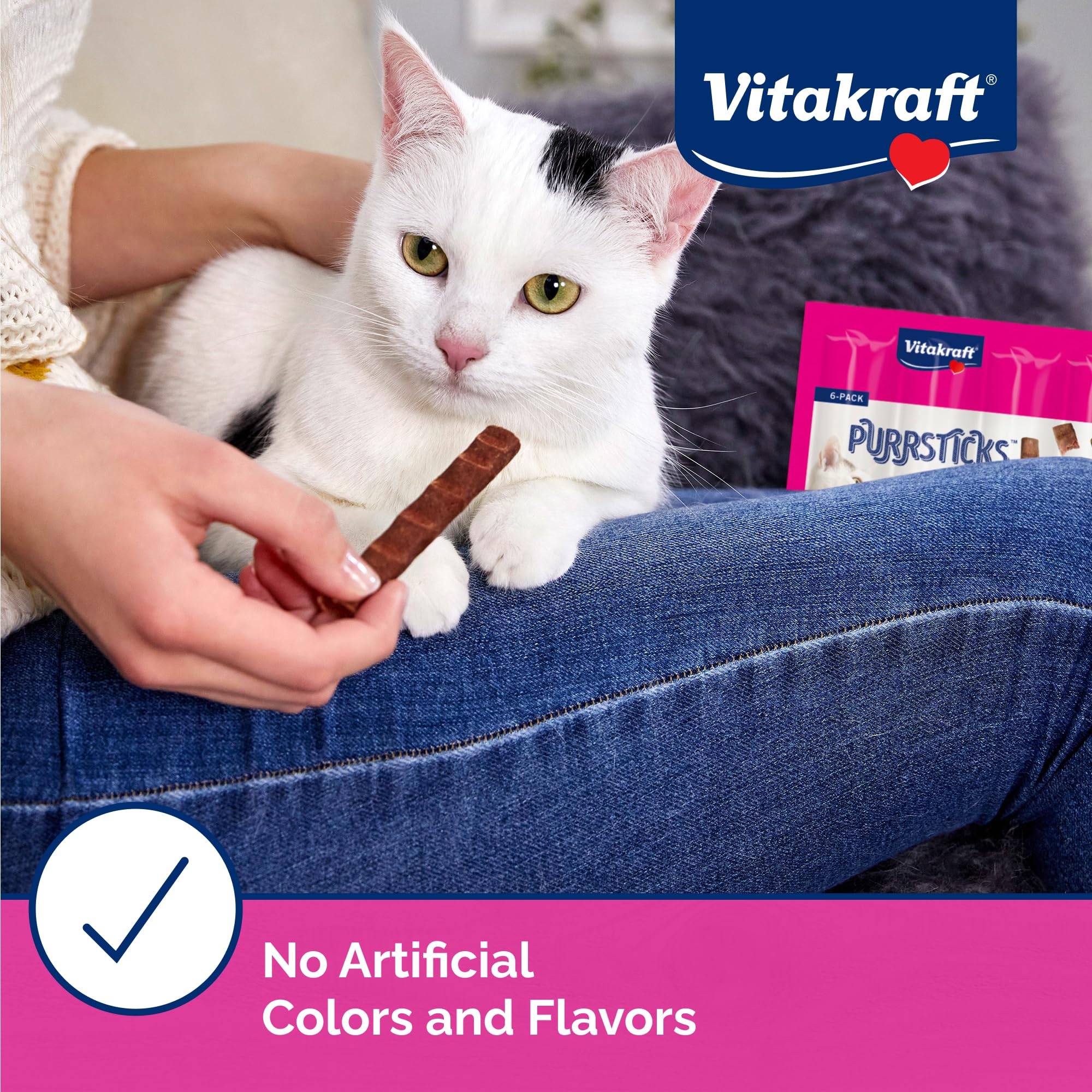Vitakraft PurrSticks poulet – sans colorants artificiels, sans additifs