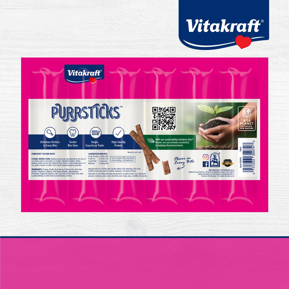Vitakraft PurrSticks poulet – usage quotidien pratique pour le chat