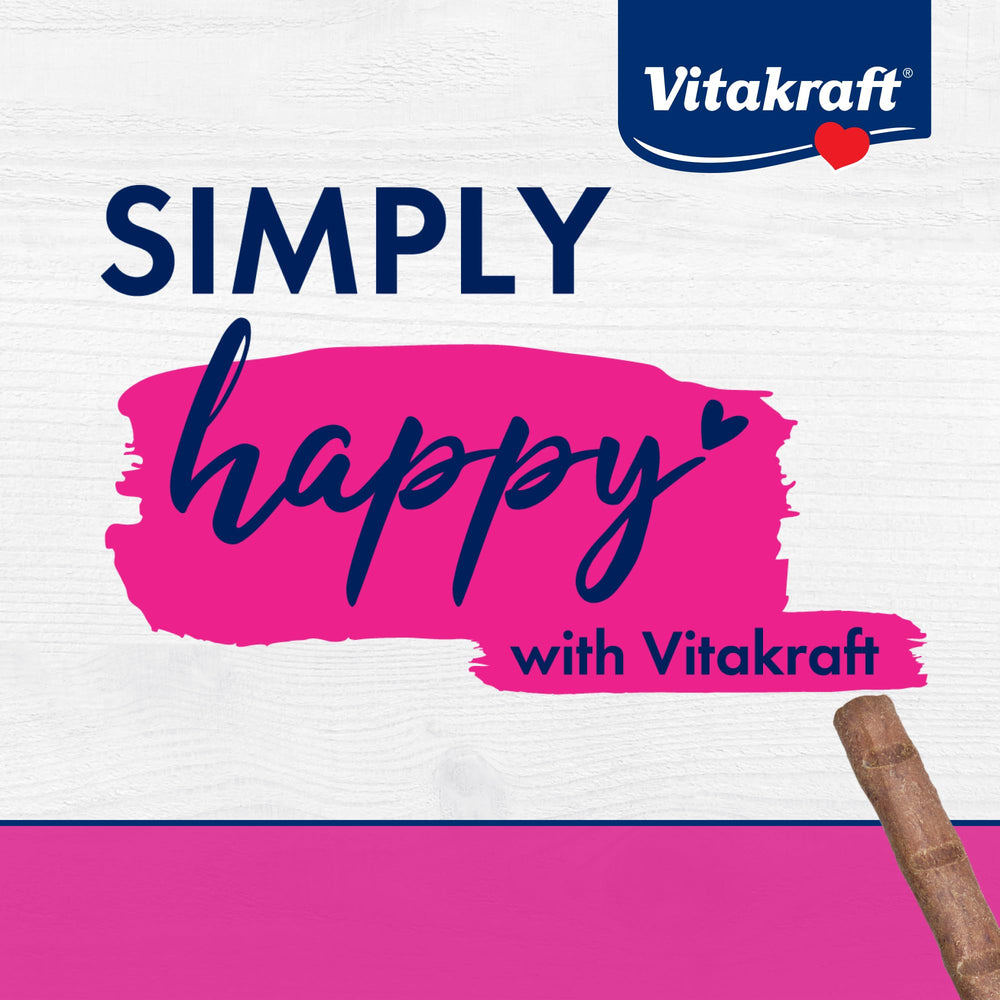 Vitakraft Purrsticks Saumon – emballage ouvert, garantissant fraîcheur et commodité lors des moments de snack.