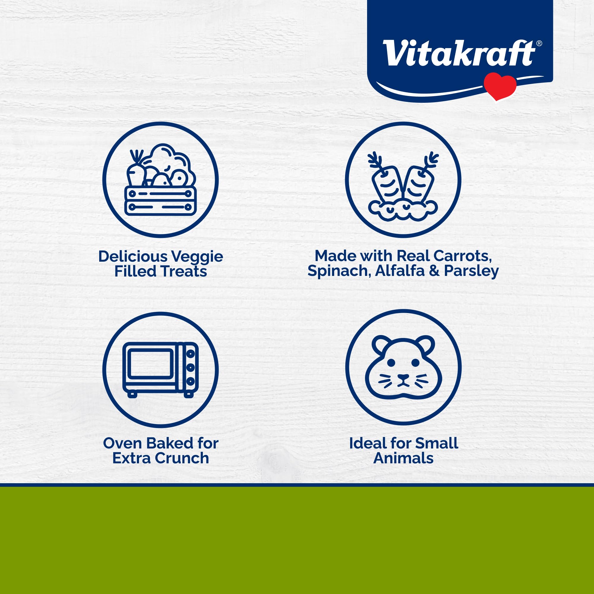Vitakraft Raviolos: carotte et alfalfa pour un remplissage nutritif et savoureux.
