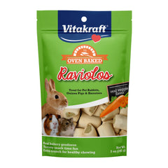 Vitakraft Raviolos: coque biscuit et centre legumes pour une collation variée et attrayante.