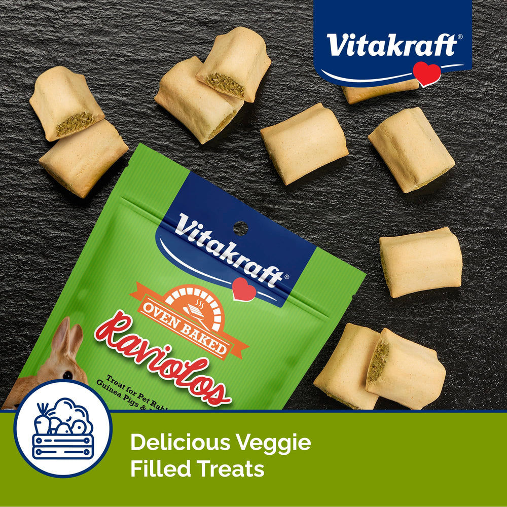 Vitakraft Raviolos: texture double pour stimuler la curiosité et l’interaction lors des repas.