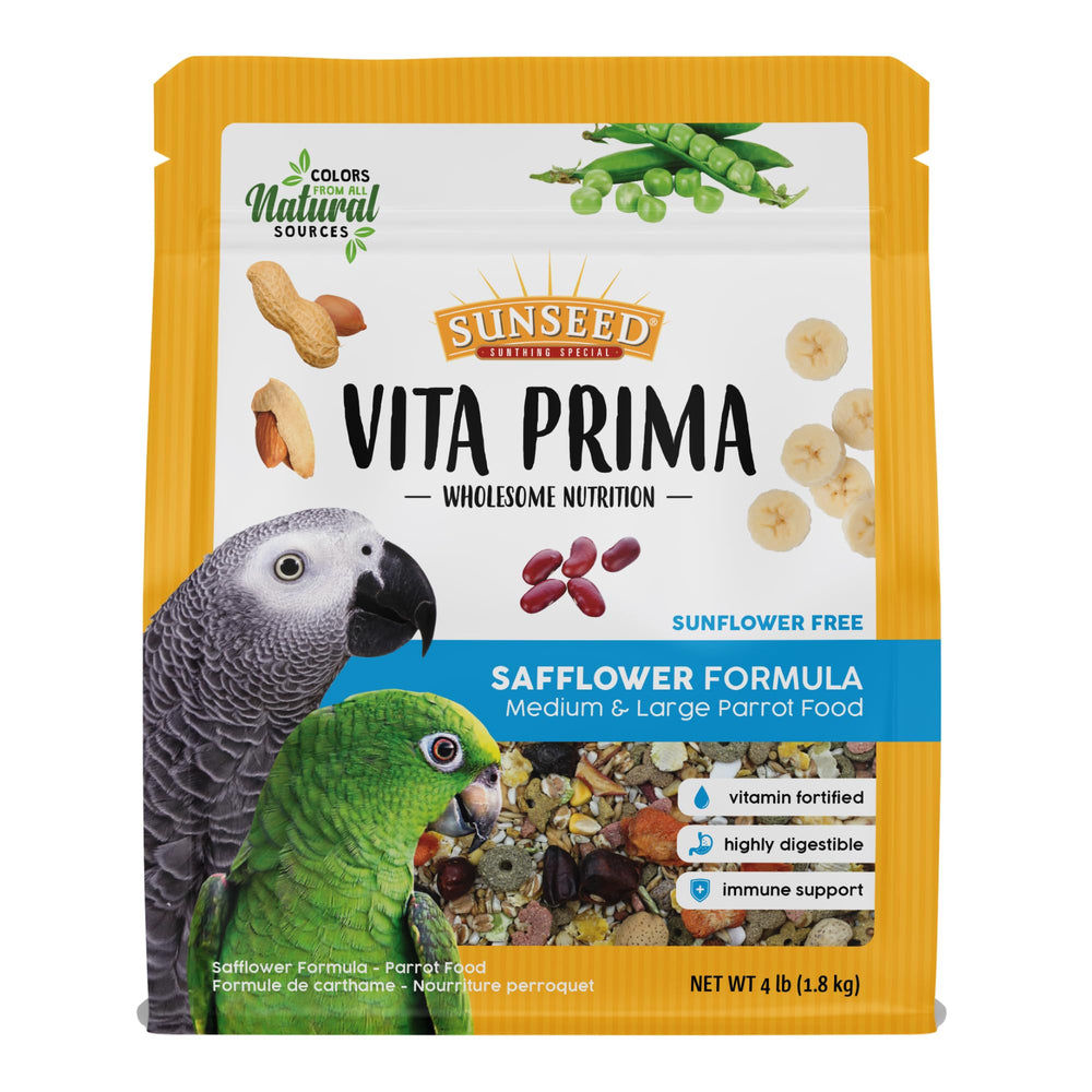 Vitakraft Carthame Formule : sachet pratique pour nourrir quotidiennement votre perroquet.