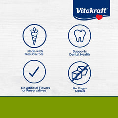 Vitakraft Slims Carotte : petites bouchées idéales pour récompenser l'entraînement.