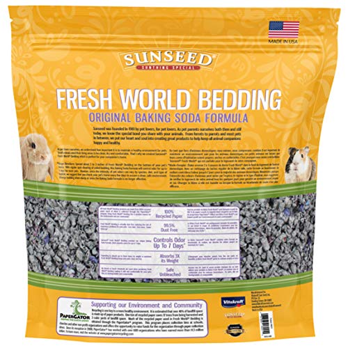 Vitakraft Sunseed Fresh World absorbe l’humidité et garde l’espace sec