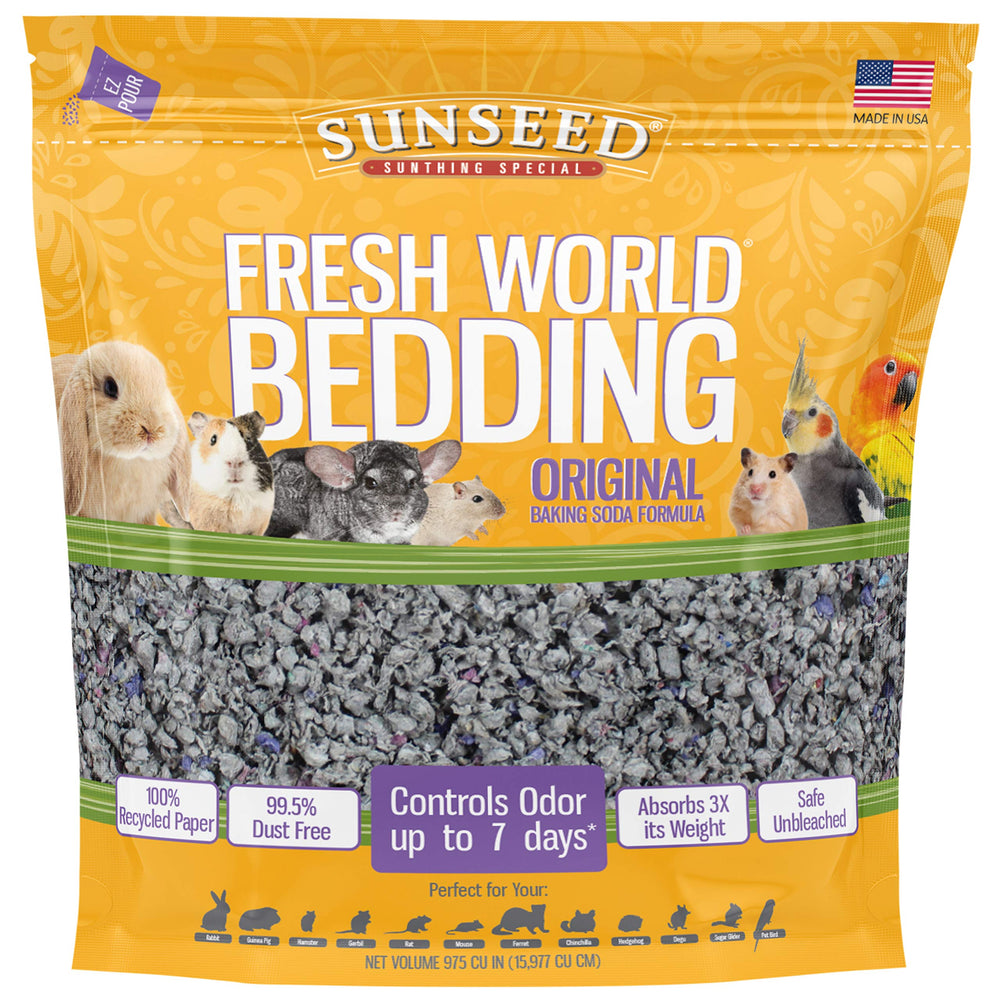 Vitakraft Sunseed Fresh World litière pour petits animaux Original Gris, 975 pouces cubes, recyclable