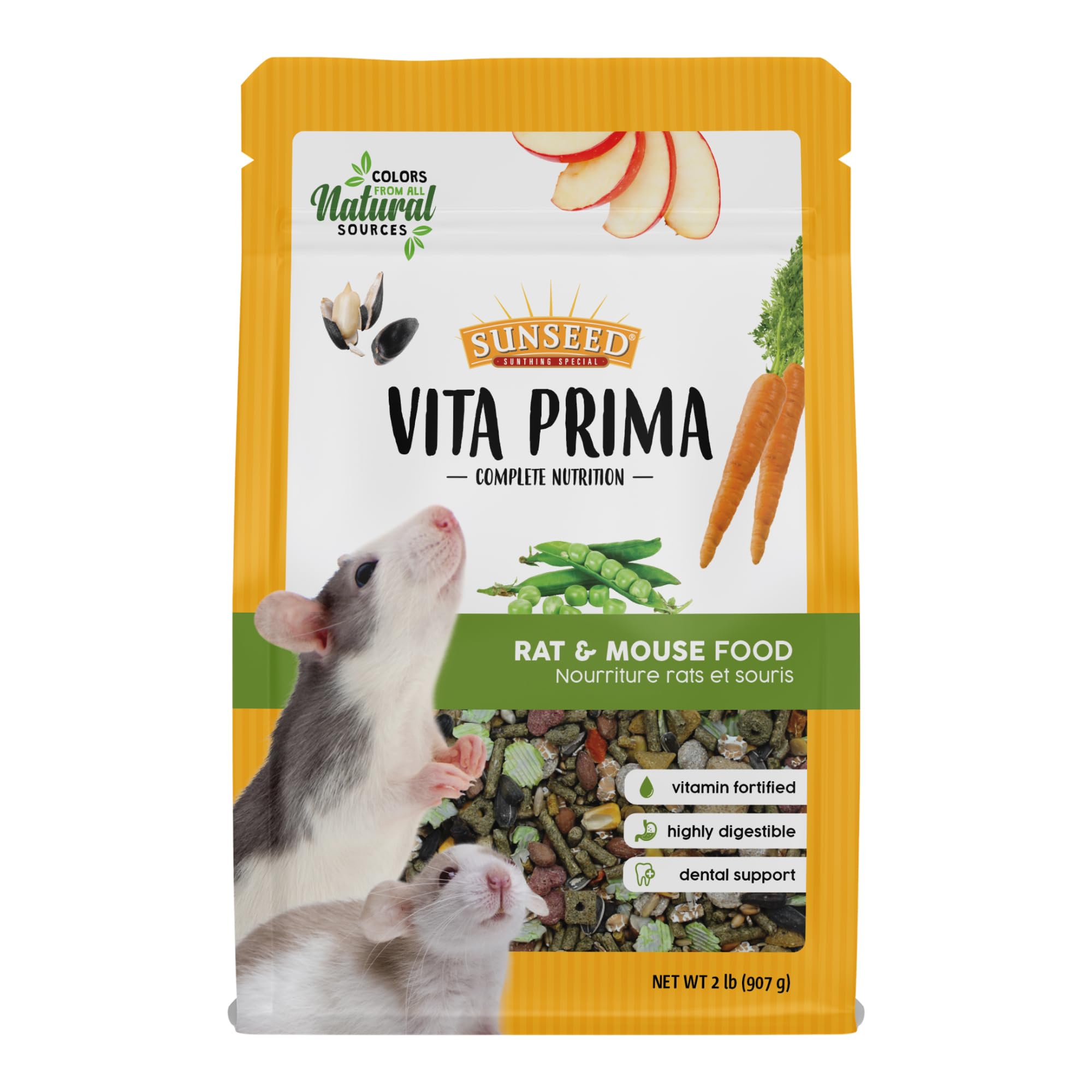Vitakraft Sunseed Vita Prima – sac refermable pour une alimentation pratique et fraîche.