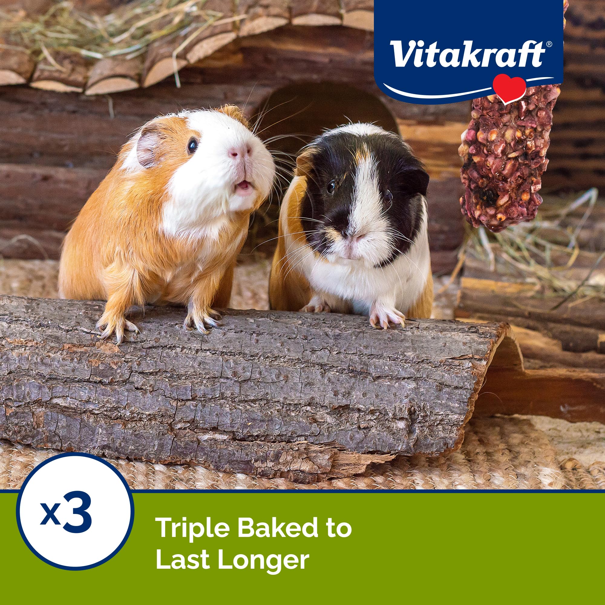 Vitakraft batonnet avec attache-cage – accès facile pour l’animal.