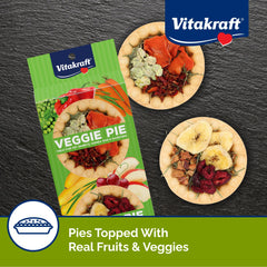 Vitakraft Tarte légumes et fruits tarte-legumes-fruits, encourage l'exploration et la curiosité chez les petits animaux.