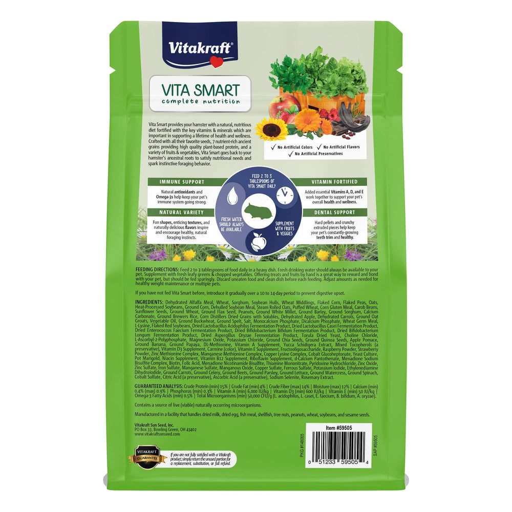 Vitakraft Vita Smart Hamster probiotiques-digestion: soutient la digestion et flore intestinale