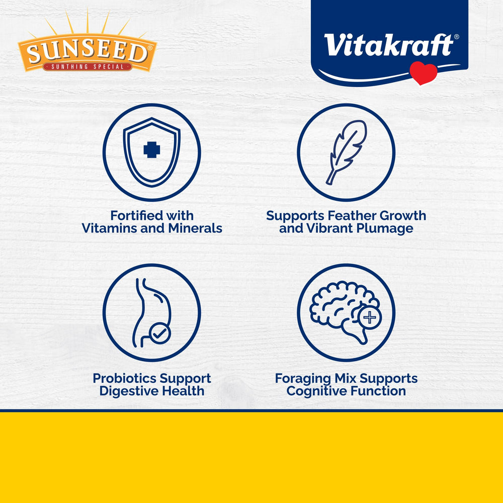 Vitakraft Vita Smart melange graines-pellets-fruits texture varie appetit