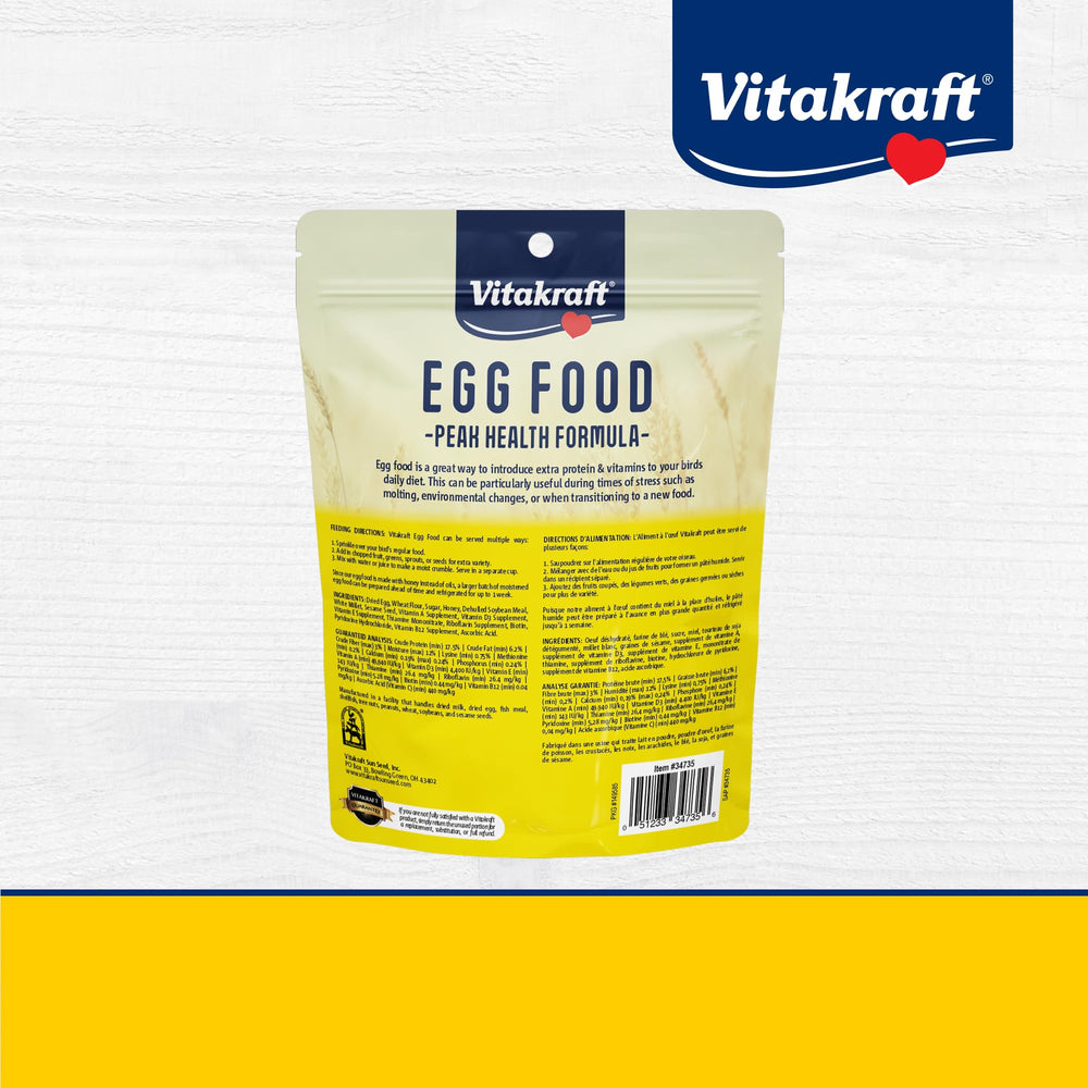 Mue facilitée grâce à Vitakraft VitaSmart Aliment d'Oeufs doux.